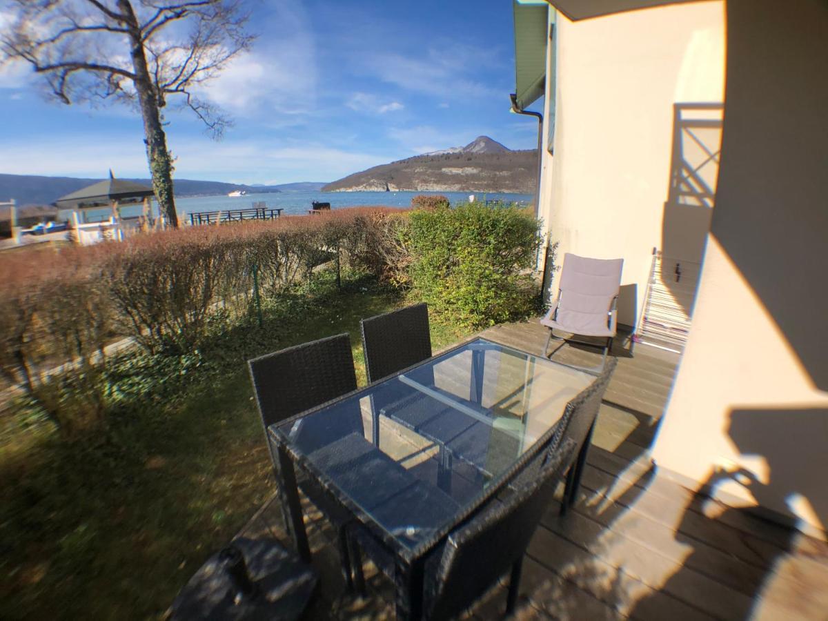 Studio Les Pieds Dans L'Eau Au Bord Du Lac D'Annecy Duingt Exteriér fotografie