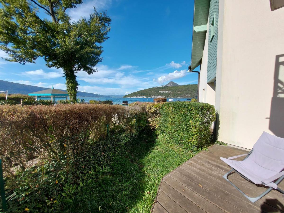 Studio Les Pieds Dans L'Eau Au Bord Du Lac D'Annecy Duingt Exteriér fotografie