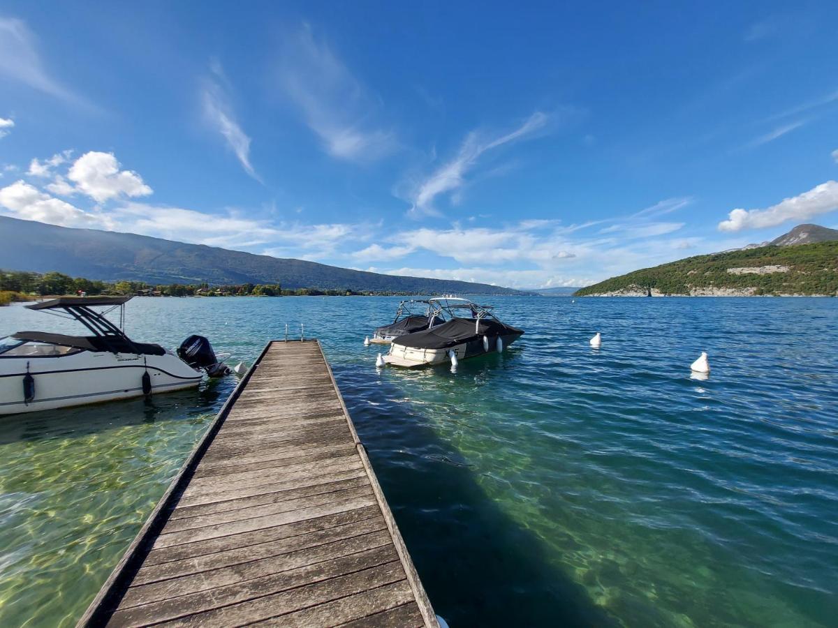 Studio Les Pieds Dans L'Eau Au Bord Du Lac D'Annecy Duingt Exteriér fotografie