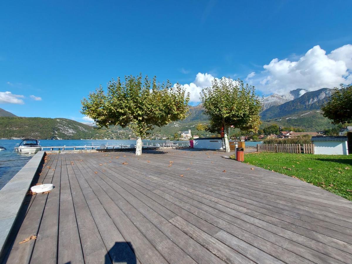 Studio Les Pieds Dans L'Eau Au Bord Du Lac D'Annecy Duingt Exteriér fotografie