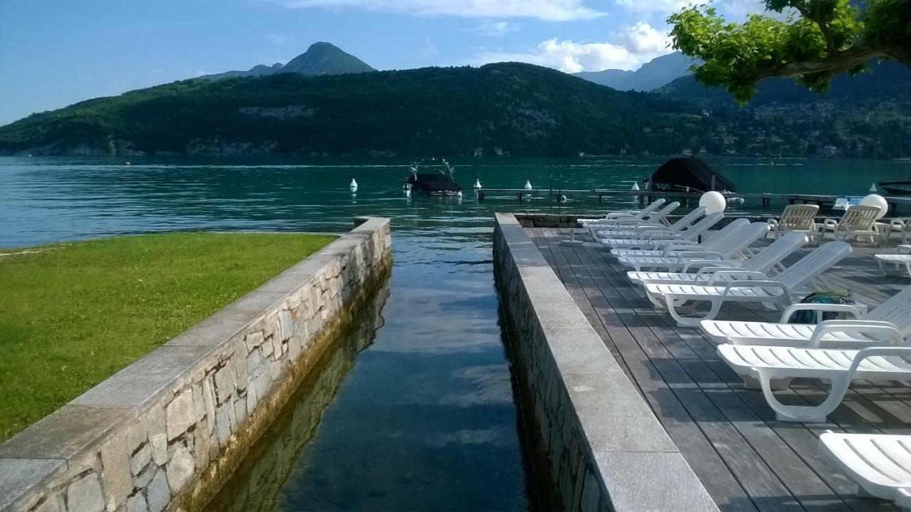 Studio Les Pieds Dans L'Eau Au Bord Du Lac D'Annecy Duingt Exteriér fotografie